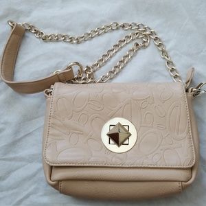 Bebe beige logo cross body/purse *Firm
